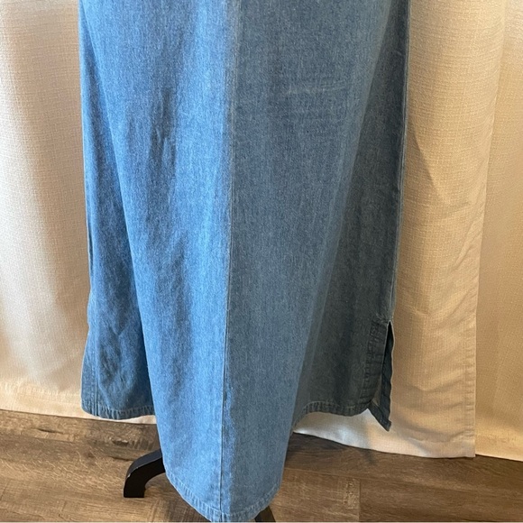 Newport News Jeanology 90’s Midi Dress Sleeveless 100% Cotton Sz 8 - Picture 6 of 7